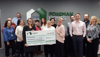 Foreman Homes hits charity target for Brainstrust